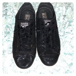 Converse One Star Black glitter
